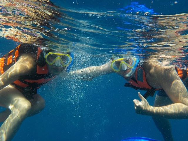 Comenzando la aventura con snorkel